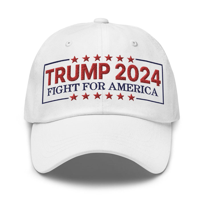 Donald Trump 2024 Fight For America Dad Hat - White