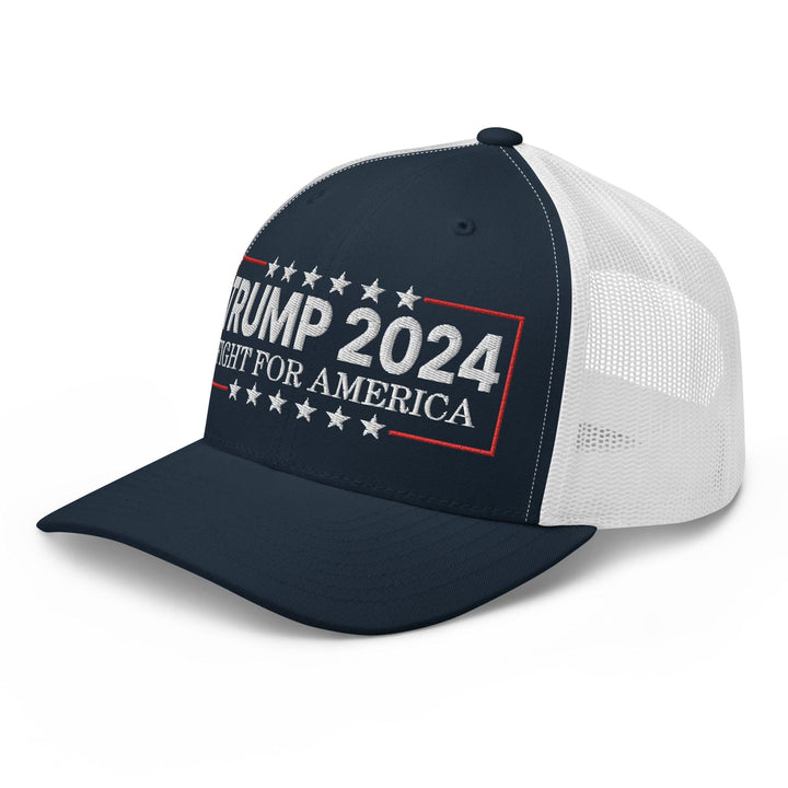 Donald Trump 2024 Fight For America Retro Trucker Hat