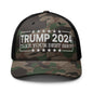 Donald Trump 2024 Take Your Best Shot Camo Trucker Hat - Camo/Black - Headwear
