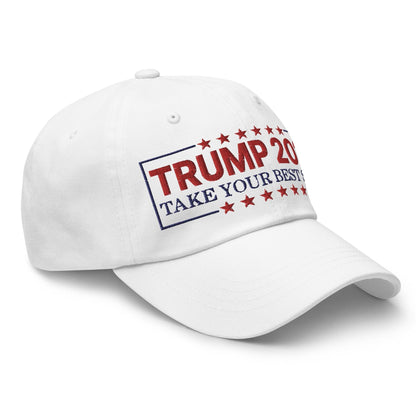 Donald Trump 2024 Take Your Best Shot Dad Hat - Headwear