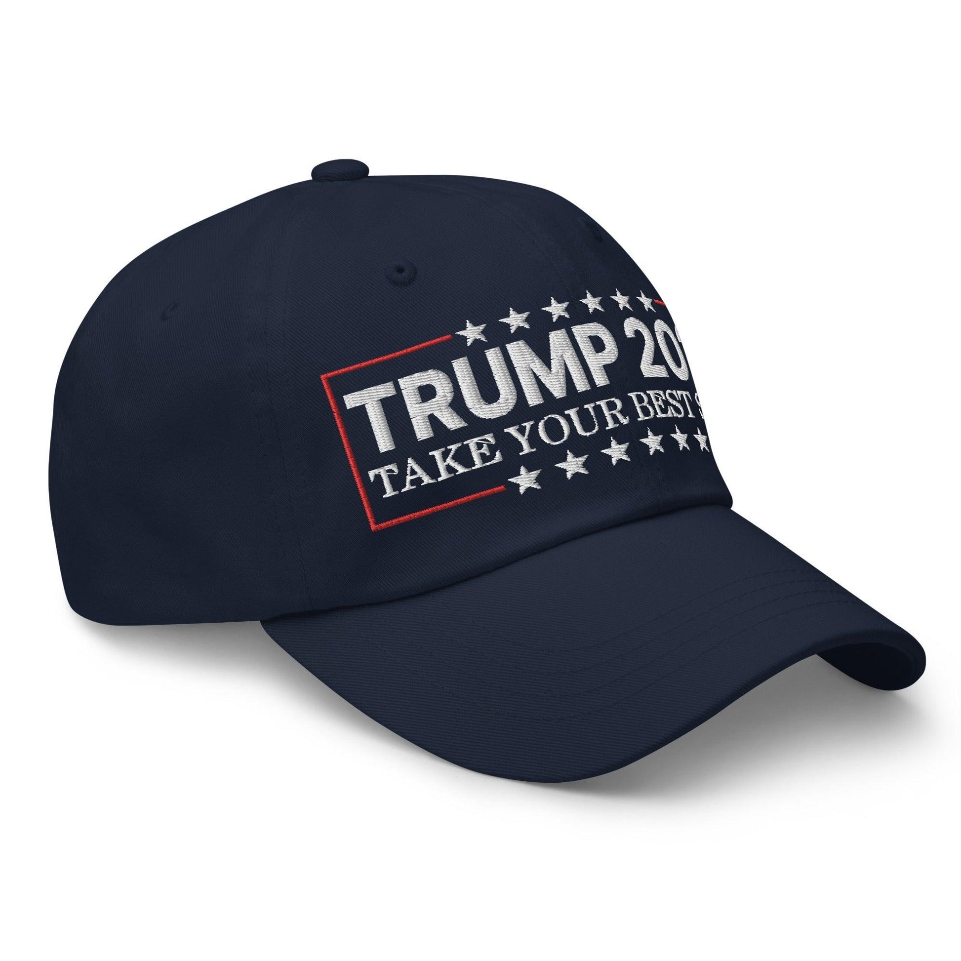 Donald Trump 2024 Take Your Best Shot Dad Hat - Headwear