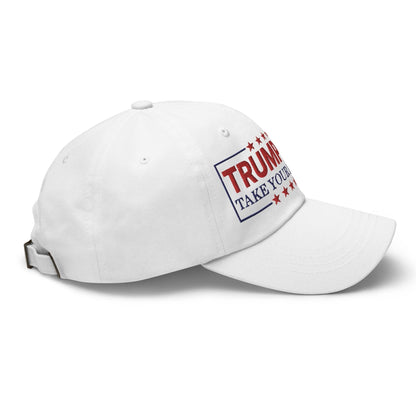 Donald Trump 2024 Take Your Best Shot Dad Hat - Headwear