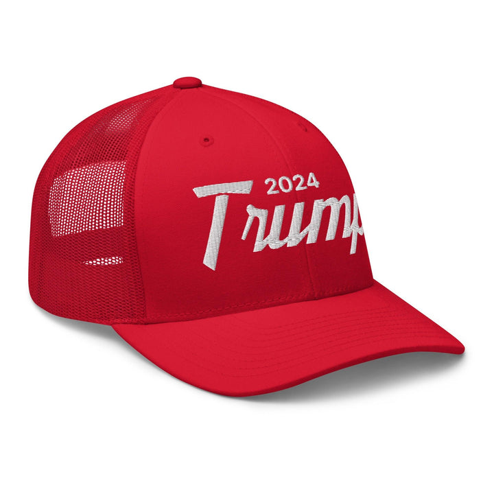 Donald Trump 2024 Vintage Sports Script Retro Trucker Hat