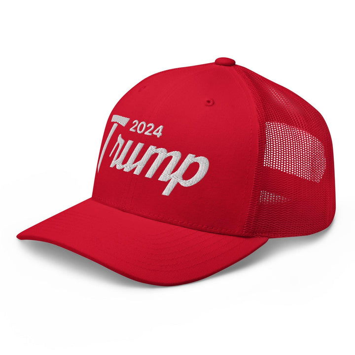 Donald Trump 2024 Vintage Sports Script Retro Trucker Hat