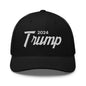 Donald Trump 2024 Vintage Sports Script Retro Trucker Hat - Black - Headwear
