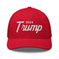 Donald Trump 2024 Vintage Sports Script Retro Trucker Hat - Red - Headwear