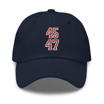 Donald Trump 45-47 Dad Hat - Navy - Headwear