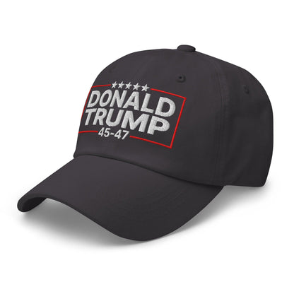 Donald Trump 45-47 Embroidered Dad Hat