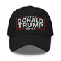 Donald Trump 45-47 Embroidered Dad Hat - Black