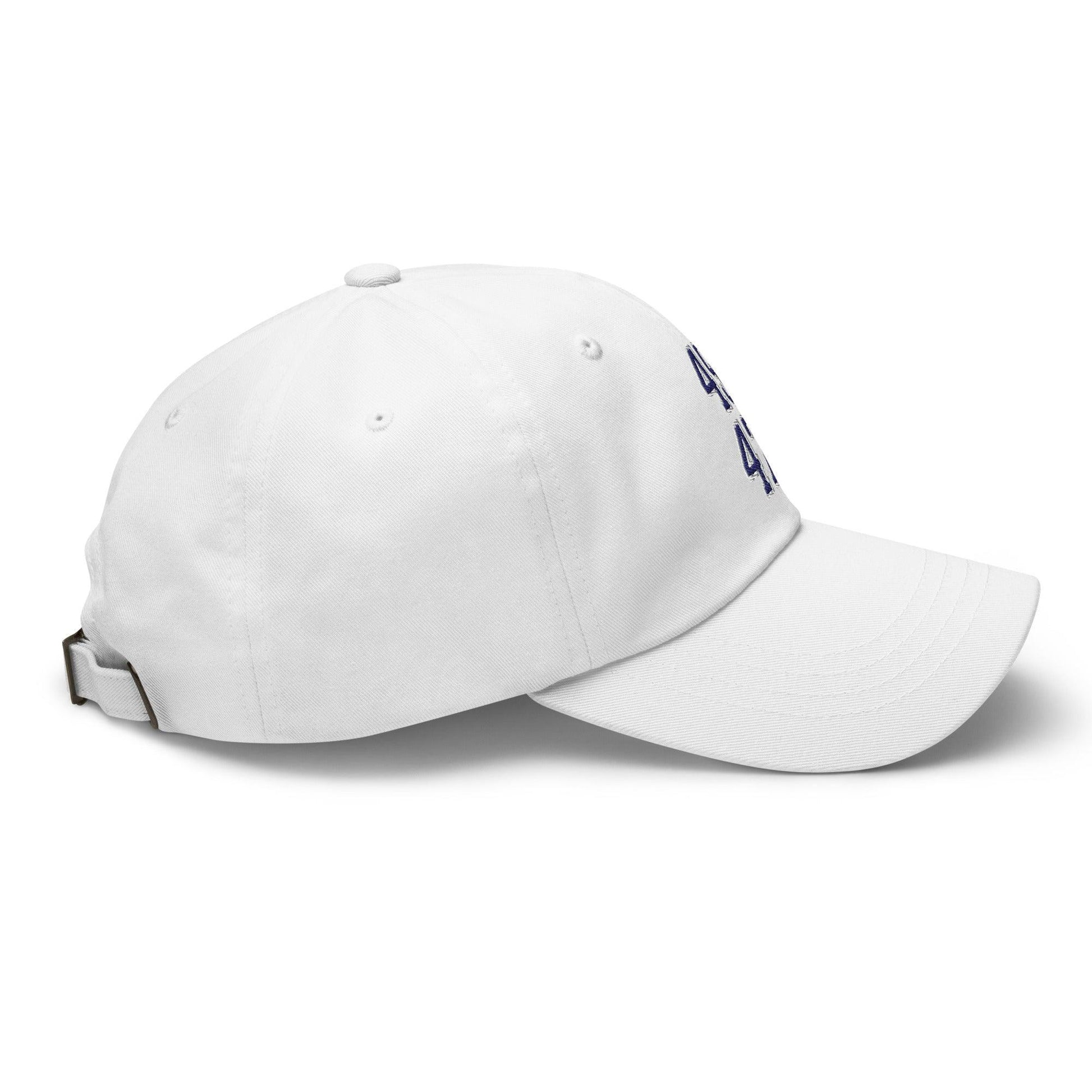 Donald Trump 45-47 Embroidered Dad Hat Blue/White
