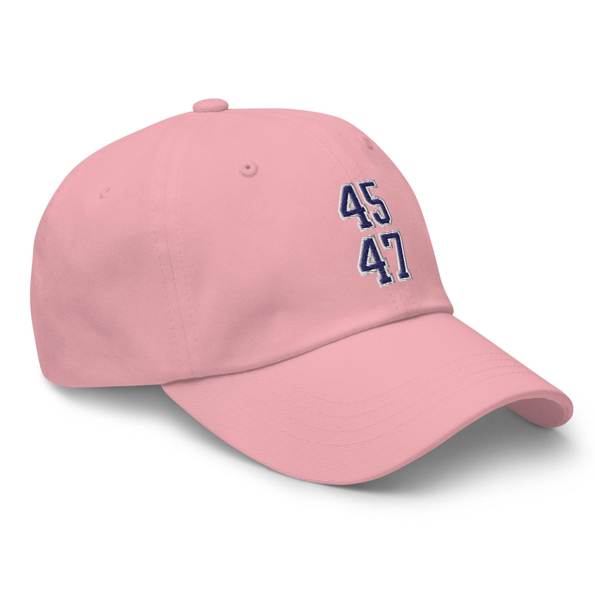 Donald Trump 45-47 Embroidered Dad Hat Blue/White