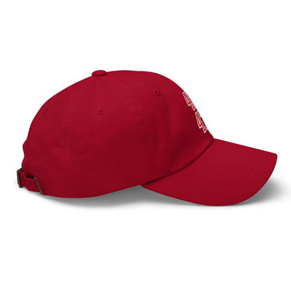 Donald Trump 45-47 Embroidered Dad Hat Red/White