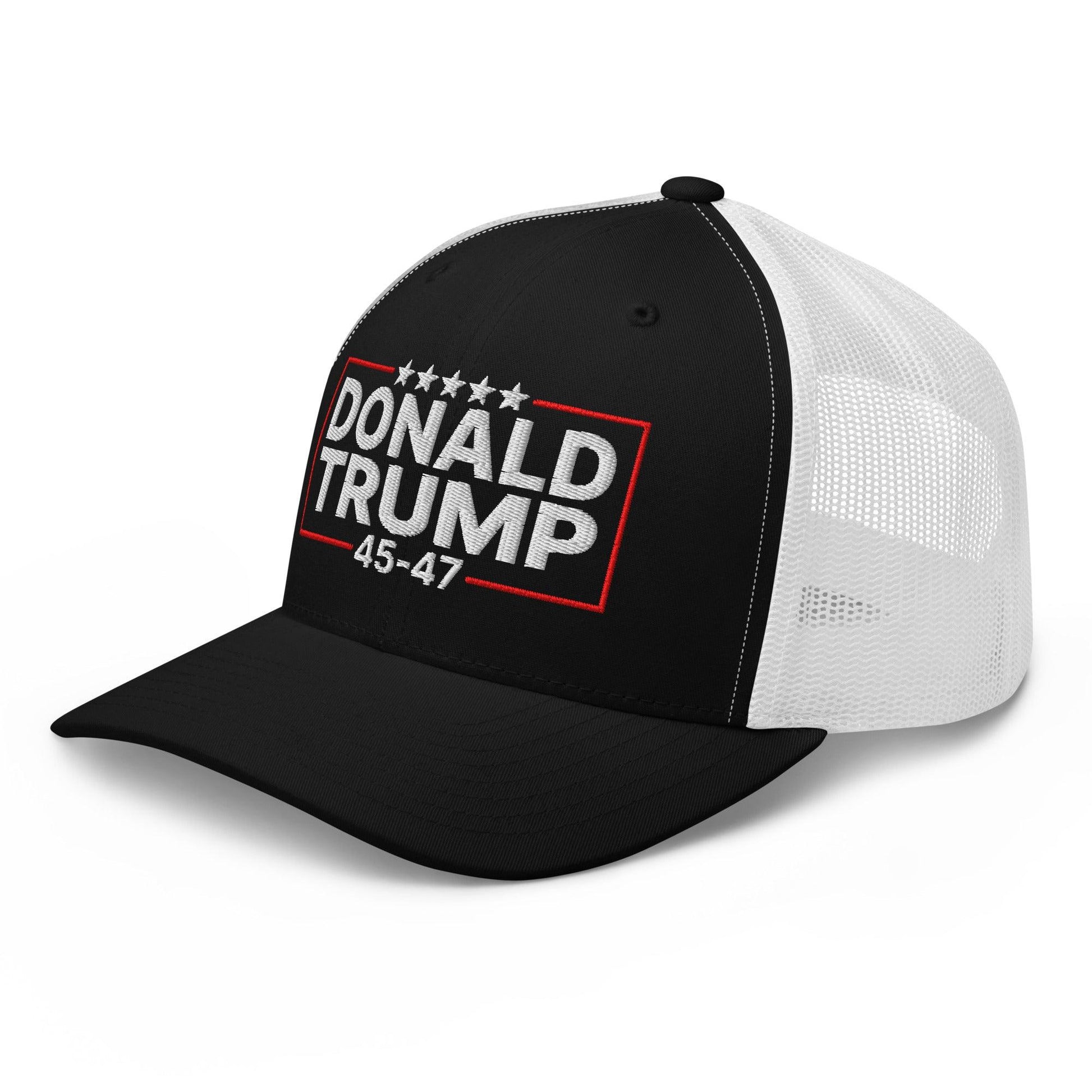 Donald Trump 45-47 Embroidered Mesh Trucker Hat