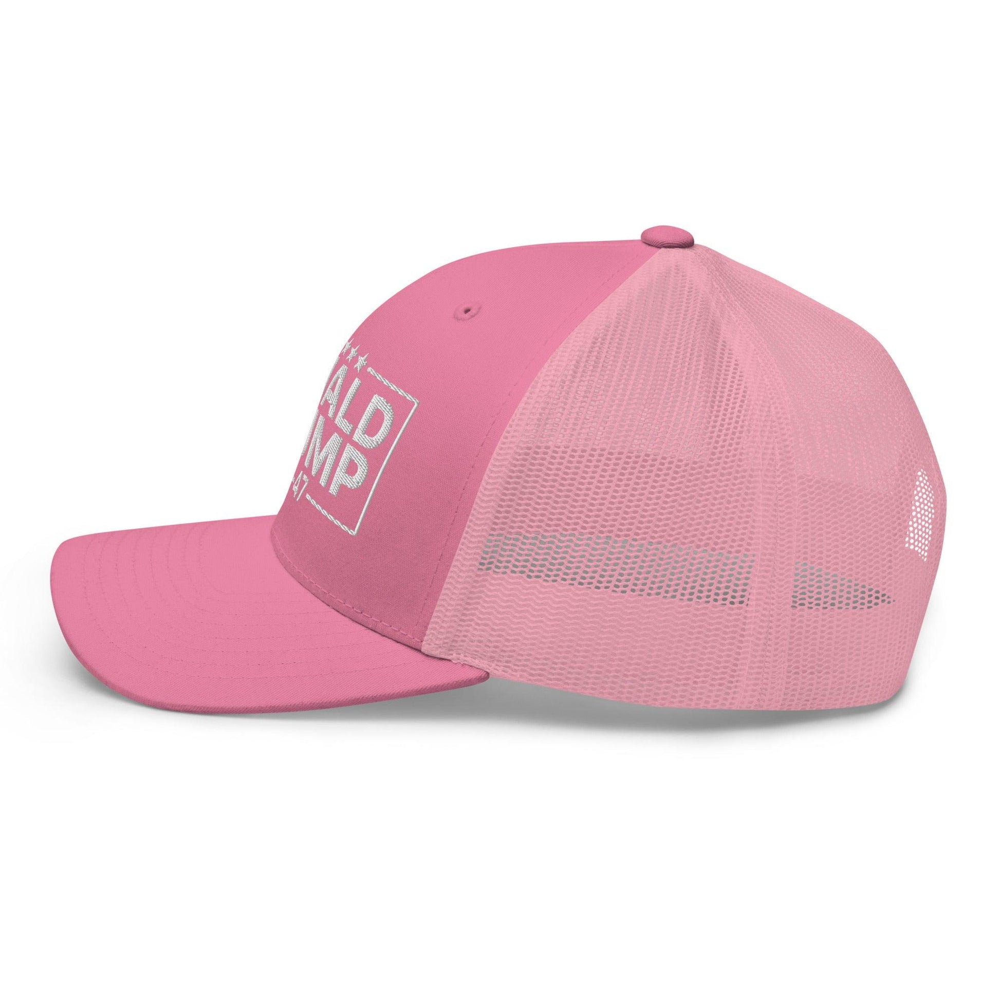 Donald Trump 45-47 Embroidered Mesh Trucker Hat