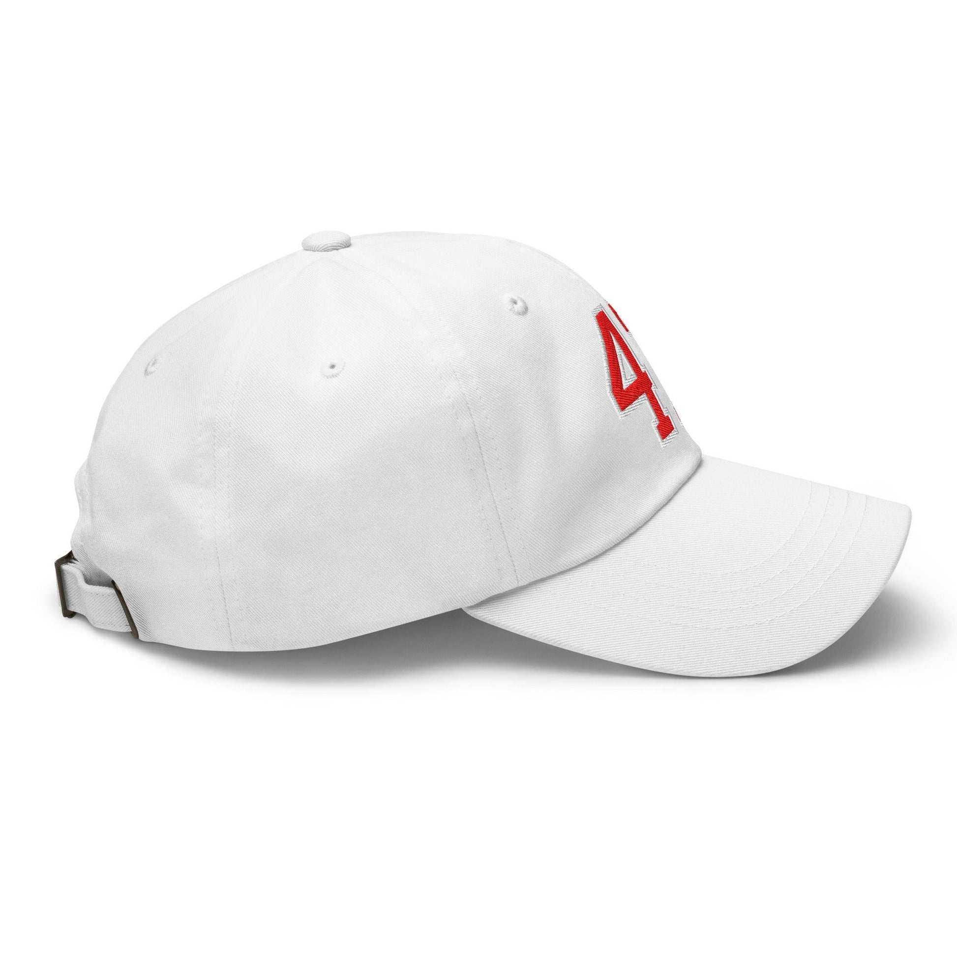 Donald Trump 47 Embroidered Dad Hat Red/White