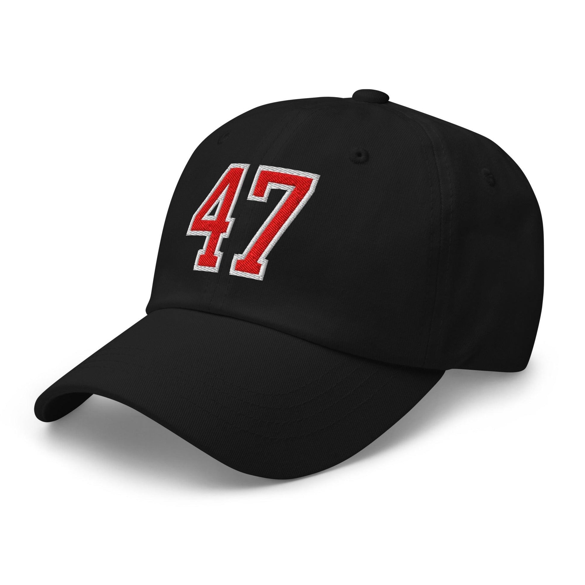 Donald Trump 47 Embroidered Dad Hat Red/White