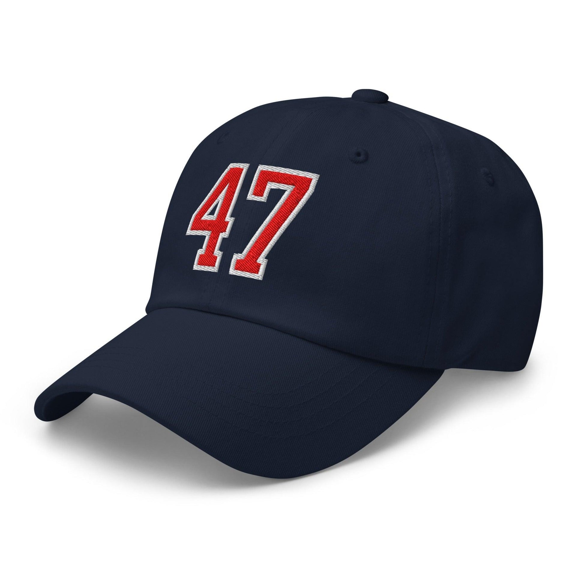 Donald Trump 47 Embroidered Dad Hat Red/White