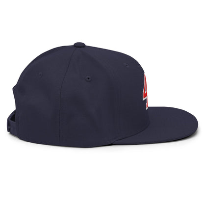 Donald Trump 47 Embroidered Flat Bill Brim Snapback Hat Red/White