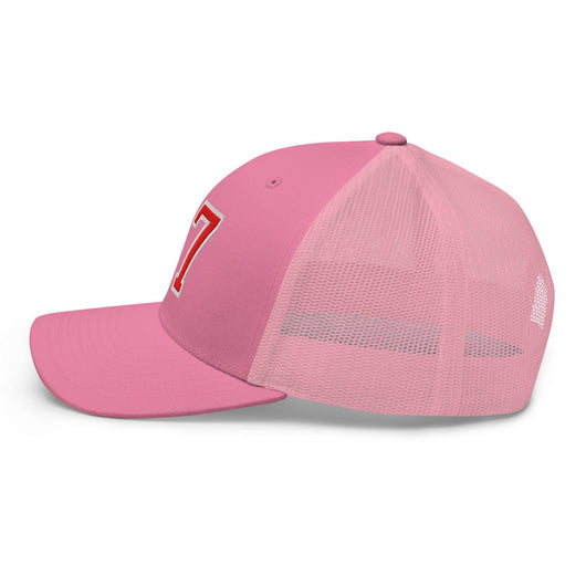 Donald Trump 47 Embroidered Mesh Trucker Hat Red/White