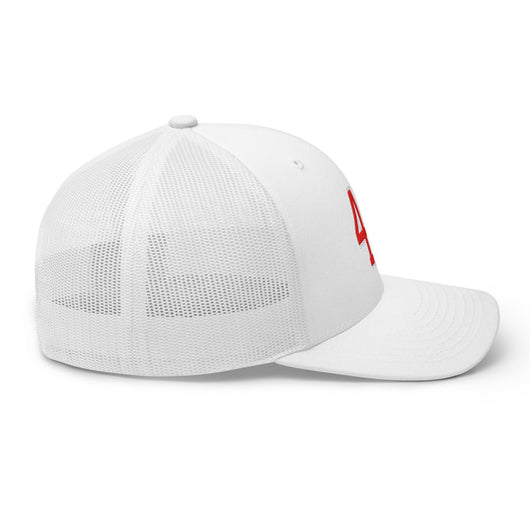 Donald Trump 47 Embroidered Mesh Trucker Hat Red/White