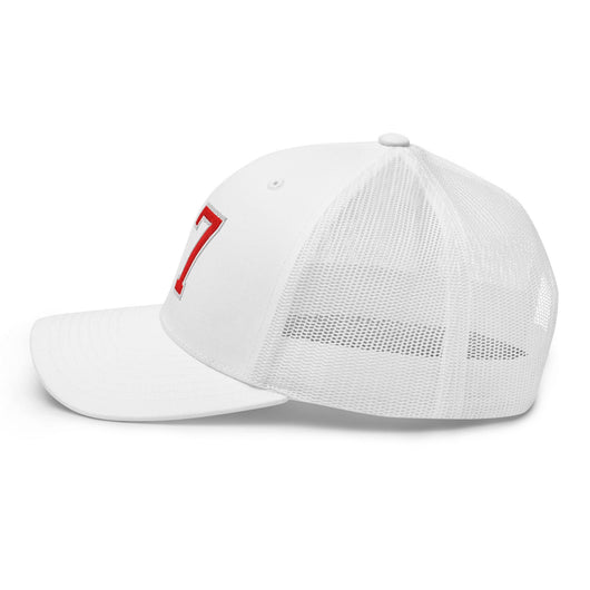Donald Trump 47 Embroidered Mesh Trucker Hat Red/White