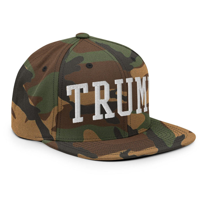 Donald Trump Block Flat Bill Brim Snapback Hat