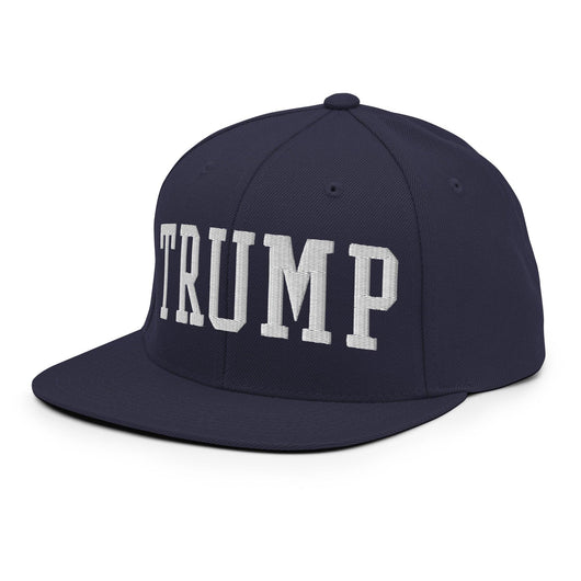 Donald Trump Block Flat Bill Brim Snapback Hat