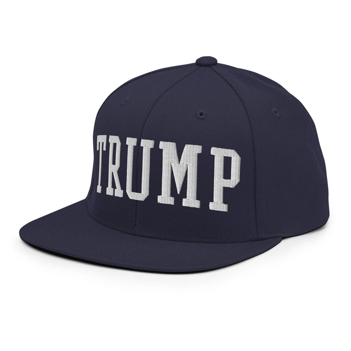 Donald Trump Block Flat Bill Brim Snapback Hat