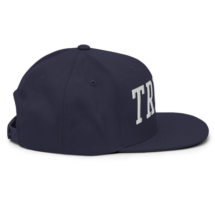 Donald Trump Block Flat Bill Brim Snapback Hat