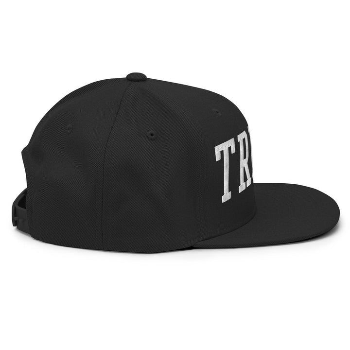 Donald Trump Block Flat Bill Brim Snapback Hat
