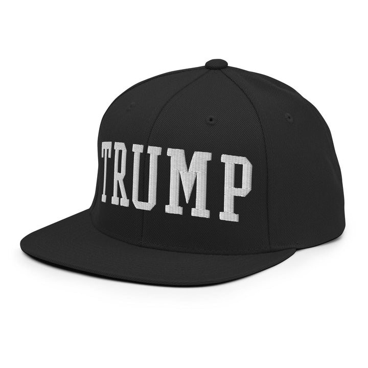 Donald Trump Block Flat Bill Brim Snapback Hat