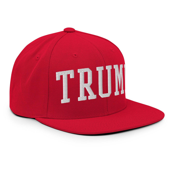 Donald Trump Block Flat Bill Brim Snapback Hat