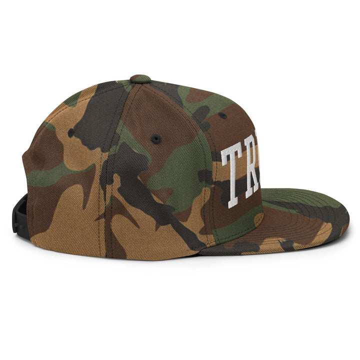 Donald Trump Block Flat Bill Brim Snapback Hat