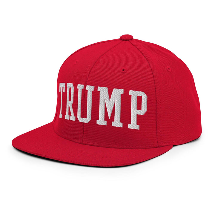 Donald Trump Block Flat Bill Brim Snapback Hat