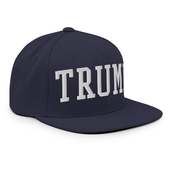 Donald Trump Block Flat Bill Brim Snapback Hat