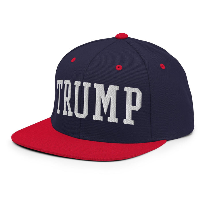 Donald Trump Block Flat Bill Brim Snapback Hat