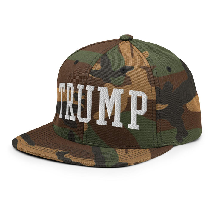 Donald Trump Block Flat Bill Brim Snapback Hat