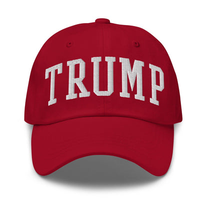 Donald Trump Block Golf Dad Hat - Cranberry - Headwear