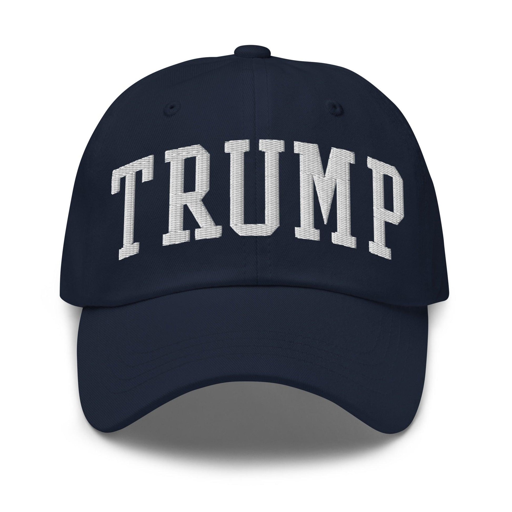 Donald Trump Block Golf Dad Hat - Navy - Headwear