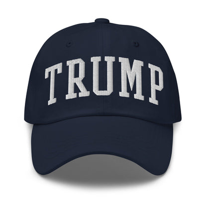 Donald Trump Block Golf Dad Hat - Navy - Headwear