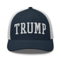 Donald Trump Block Retro Trucker Hat - Navy/ White - Headwear