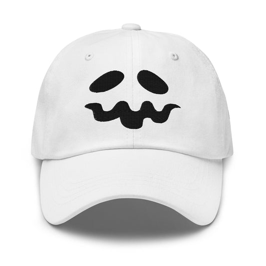 Donald Trump Ghost Halloween Dad Hat - White / Headwear