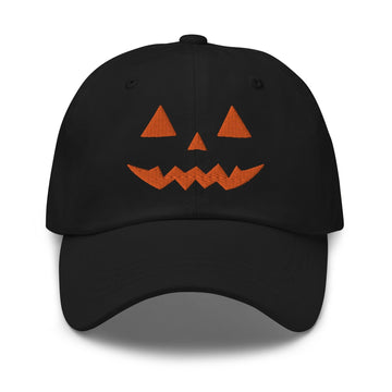 Donald Trump Jack-O’-Lantern Halloween Dad Hat - Black / only - Headwear