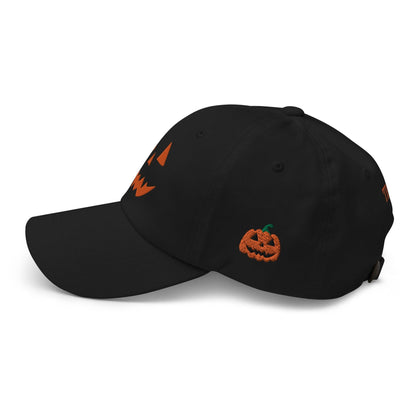 Donald Trump Jack-O’-Lantern Halloween Dad Hat - Headwear