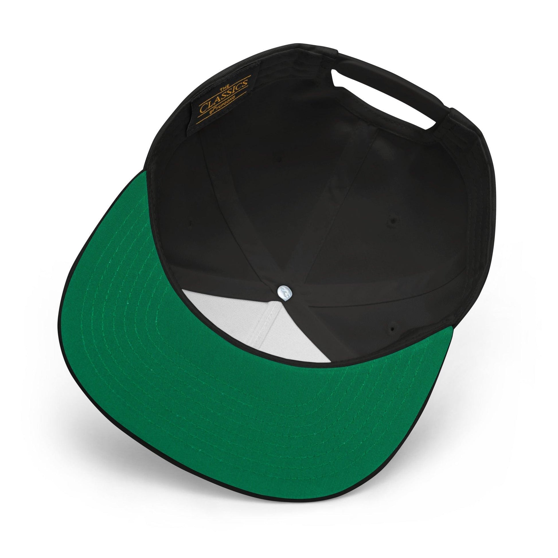 Donald Trump Jack-O’-Lantern Halloween Flat Bill Brim 5 Panel Snapback Hat - Headwear