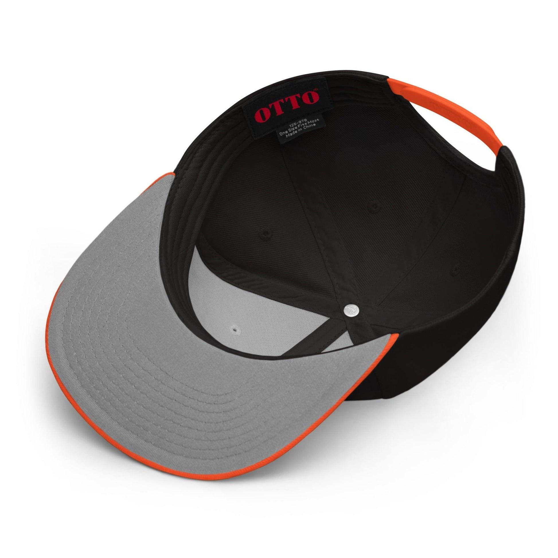 Donald Trump Jack-O’-Lantern Halloween Flat Bill Brim High Crown Snapback Hat - Headwear
