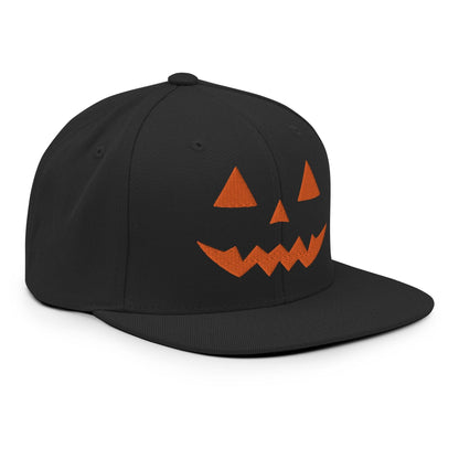 Donald Trump Jack-O’-Lantern Halloween Flat Bill Brim Snapback Hat - Headwear