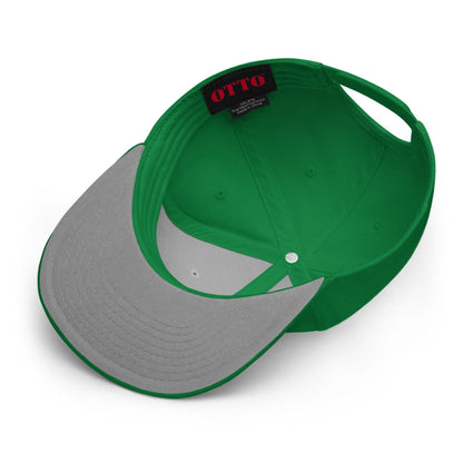 Donald Trump Witch Halloween Flat Bill Brim High Crown Snapback Hat - Headwear