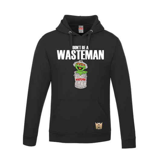 Don’t Be A Wasteman Pullover Hoodie - Black / XS - Hoodie