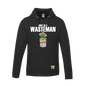 Black wasteman pullover hoodie featuring Oscar the Grouch graphic in custom apparel